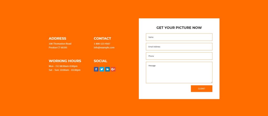 divi-photography-template-contact-section