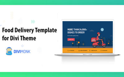 Build a creative website with Divi food delivery template